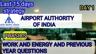 DAY 1 ATC AAI PHYSICS CRASH COURSE WORK AND ENERGY