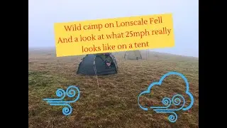 Wild camp on Lonscale Fell and a realistic look at wind speeds