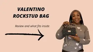 Valentino Rockstud Bag | What fits in my bag and how to remove strap and chain