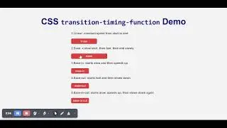 CSS Transition Timing Functions Made Easy 🔥 | ease, linear, ease-in-out