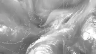 Satellite Tracks Typhoon Trami Moving Over Japan