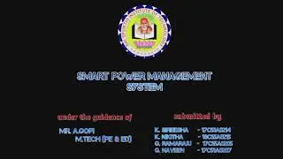 Smart Power Management System Project done by students👍👍