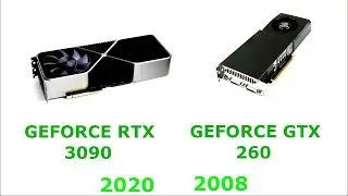 Evolution of GEFORCE GTX 260  RTX 3090 (2008/2020)