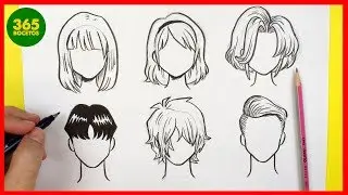 COMO DIBUJAR CABELLO ANIME / COMO DIBUJAR PELO MANGA - como dibujar anime facil