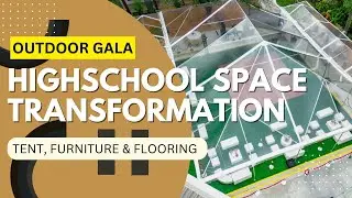 Event Space Makeover: Temporary Floor Covering, Clear Tent & Furniture Rental