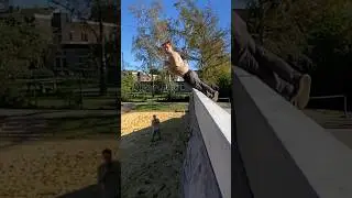 One of my hardest tricks: double vortex frontflip 💫 #parkour #parkourvideos #tricks #flip