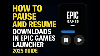 How to Pause and Resume Downloads in Epic Games Launcher (Step-by-Step 2025 Guide)