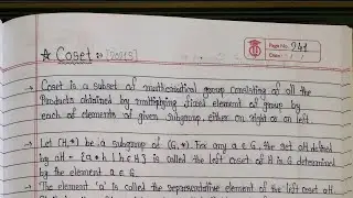 4.6 - Congruence Relation, Coset, Homomorphism, Isomorphism, Quotient Group & Examples