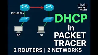 DHCP Server Configuration in Cisco Packet Tracer | 2 Routers, 2 Networks