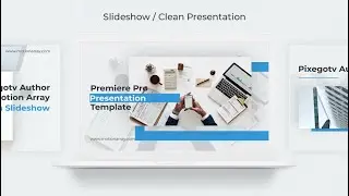 Slideshow / Clean Presentation Premiere Pro Templates