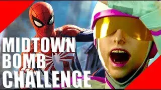 Silver Lining Screwball Bomb Challenge (Midtown) - SpiderMan PS4 GamePlay