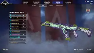 Bangalore Heirloom, 179 Legendry skins, R301 Ghostly Graveyard, 690 level, loadout skin video