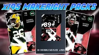 OPENING x195 MAKERIGHT PACKS! HOW MANY 95'S WILL I PULL? MADDEN 21 PACK OPENING!