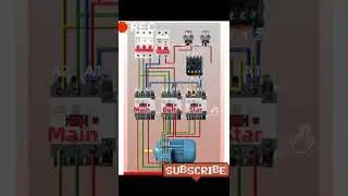 Automatic Star Delta Starter Control and Power Connection Diagram