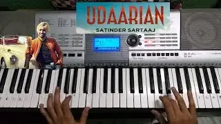 Udariaan Piano tutorial || Udariyan piano cover || Udariyan by sartaj || punjabi songs on piano