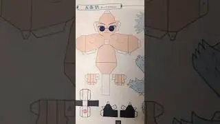 Part-2 Diy paper craft diy GOJO SATURO 🩵 #anime #jujutsukaisen #craft #diy #gojo #skcraftzone