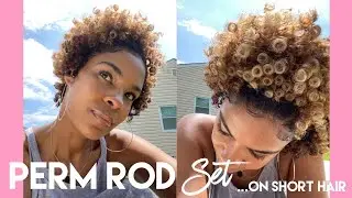 Perm Rod Set on Short Hair