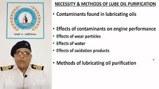 Marine Auxiliary Systems & Deck Machinery Lecture # 25 (Theory of Oil Purification)