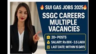 SSGC Jobs 2025 | Sui Southern Gas Company 20+ Vacancies | Apply Online | Salary Up to 3.5 Lakh
