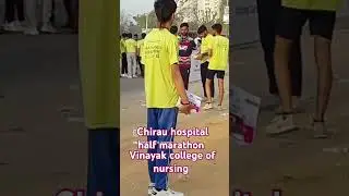 bsc nursing student # chirayu hospital half marathon # winner 🏆#vicky saini