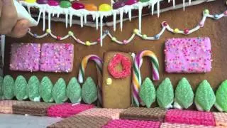 Mid Century Gingerbread House and How to Make Icicles