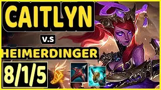 INNAXE (CAITLYN) vs HEIMERDINGER - 8/1/5 KDA BOTTOM ADC CHALLENGER GAMEPLAY - EUW