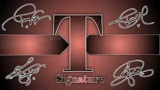 T signature style। how to create my name signature। Amazing signature