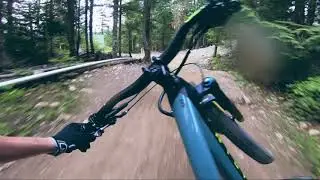 Stabilized POV of A-Line - Whistler Bike Park!
