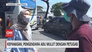 Kepanasan, Pengendara Adu Mulut dengan Petugas