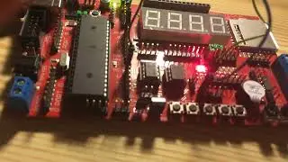 AVR Button-Triggered LED Animations — ATmega644P Dev Board