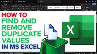How to Find and Remove Duplicate Values in Excel 2025 | Delete duplicate Data Easily in Excel Table