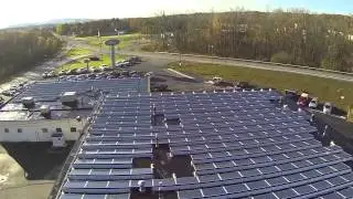 Monolith Solar solar panel installation at Jack Byrne Ford/Mercury, Mechanicville, NY