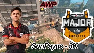 SunPayus AWP 3K vs G2 on StarLadder Budapest Major 2025