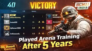 Arena Training Comeback After 5 Years! 🔥 BGMI INDIA | OG Damil Gaming