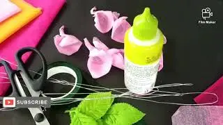How can we make flowers with organic cloth