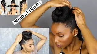 I TRIED FOLLOWING A THECHICNATURAL HAIR TUTORIAL!!