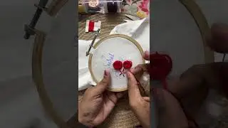 Live ! Handkerchief embroidery ( Flower embroidery)