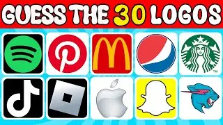 Guess the Logo Quiz 🤔 Can You Guess the 30 Logos?