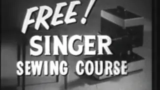 VINTAGE 1954 SINGER SEWING MACHINE COMMERCIAL