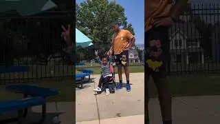 Tall Man Tries To Fit In Baby Stroller #shorts