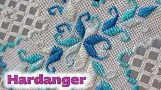 Hand embroidery techniques tutorial  : Hardanger tutorial step by step