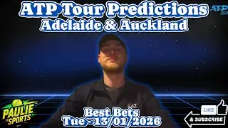 ATP Auckland & Adelaide | Tennis Predictions Today 13/01/2026 | Betting Breakdown #tennis #atp