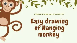 Easy Monkey drawing 🐒 @KidsDianaShow  @tseries @LikeNastyaofficial  @SETIndia