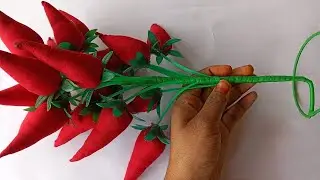 Mirchi guldasta kaise banaye ?#craft #guldastaflower #guldasta #art #creative #diy #handmade #video 