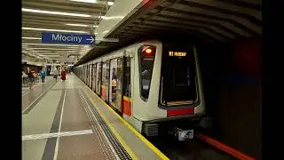 Metro Warszawskie Zapowiedzi Linia M1 Kabaty - Młociny (Siemens Inspiro)