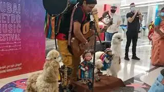 Dubai Puppet Show | One Man Band Playing Guitar & Pan Flute with Puppets in Dubai | Cheann Vlogs 🌷
