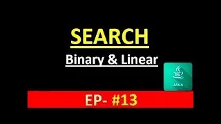 Java Tutorial 13: Search in JAVA Program
