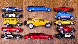 Коллекция реалистичных литых моделей полицейских автомобилей &laquo;Koleski&raquo; (длинное видео №13).