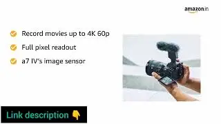 Sony Alpha ILCE-7M4K Full-Frame Hybrid Camera 33MP Interchangeable-Lens Mirrorless Camera