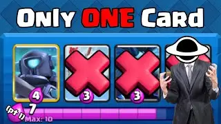 Can you beat Clash Royale with 1 Card?